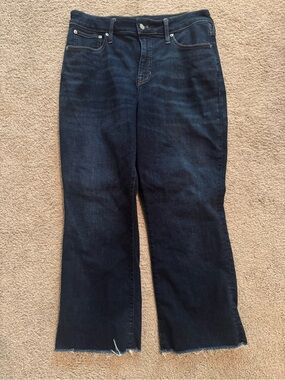 J.Crew Curvy Kick Out Cropped Jeans Dark Wash Size 31